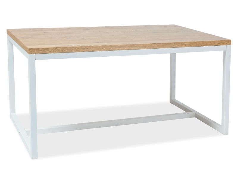 Byvajsnami SK, ROSAL jedálenský stôl, prír. dýha, 120x80x cm, dub/biela - Byvajsnami.sk