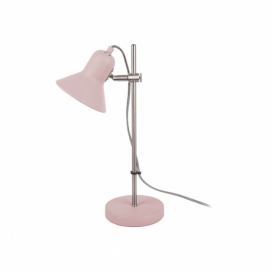 Svetloružová stolová lampa Leitmotiv Slender, výška 43 cm