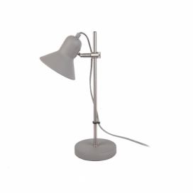 Svetlosivá stolová lampa Leitmotiv Slender, výška 43 cm
