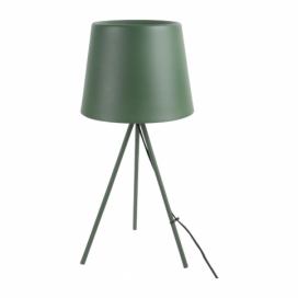 Tmavozelená stolová lampa Leitmotiv Classy