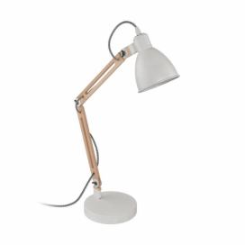 Eglo Eglo 96957 - Stolná lampa TORONA 1 1xE14/28W/230V biela 