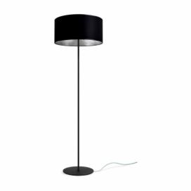 Čierno-strieborná stojacia lampa Sotto Luce Mika, Ø 40 cm