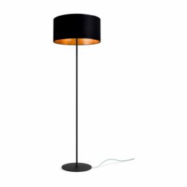 Čierno-zlatá stojacia lampa Sotto Luce Mika, ⌀ 40 cm