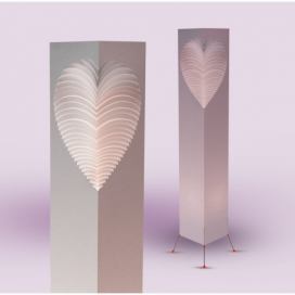 Svetelný objekt MooDoo Design Heart, výška 110 cm