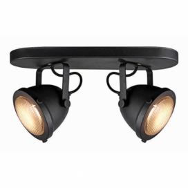 Čierne nástenné svietidlo LABEL51 Spot Moto Dos