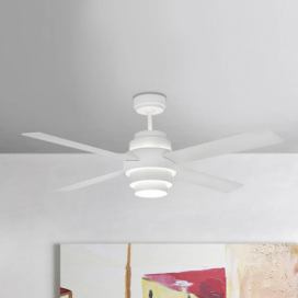 FARO BARCELONA Efektívny stropný ventilátor Disc s LED