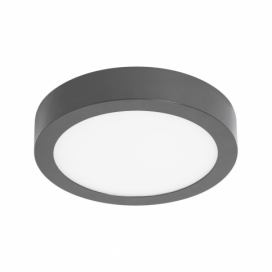 Sivé kruhové stropné svietidlo SULION, ø 22,5 cm