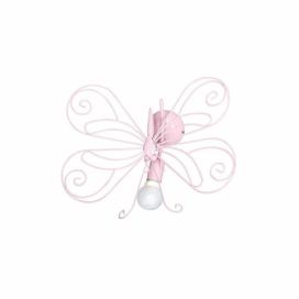 Luminex Detské nástenné svietidlo Motýl 1xE27/60W ružová 