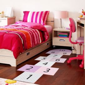 Adhezívny vinylový detský koberec Ambiance Hopscotch Girly