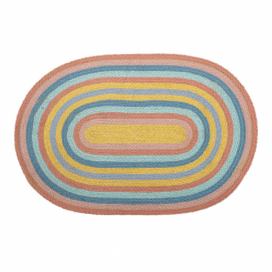 Jutový koberec Bloomingville Rainbow, 50 x 75 cm