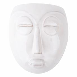 Biely nástenný kvetináč PT LIVING Mask, 16,5 x 17,5 cm