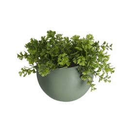 Matne zelený nástenný keramický kvetináč PT LIVING Globe