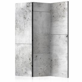 Paraván Concretum murum Dekorhome 135x172 cm (3-dielny)
