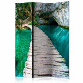 Paraván Emerald Lake Dekorhome 135x172 cm (3-dielny)