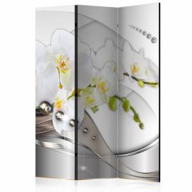 Paraván Pearl Dance of Orchids Dekorhome 135x172 cm (3-dielny)