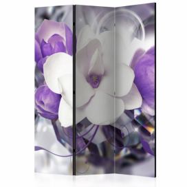 Paraván Purple Empress Dekorhome 135x172 cm (3-dielny)