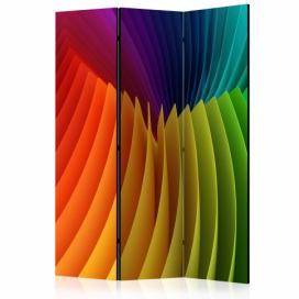 Paraván Rainbow Wave Dekorhome 135x172 cm (3-dielny)