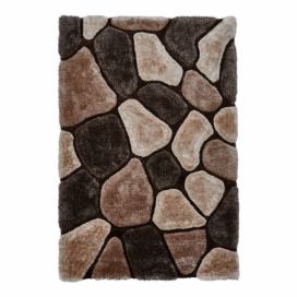 Béžovo-hnedý ručne viazaný koberec Think Rugs Noble House, 120 × 170 cm