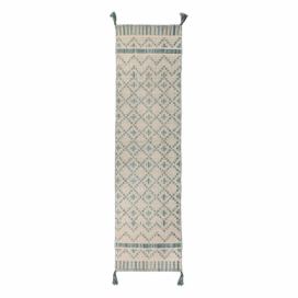 Béžovo-modrý bavlnený koberec Flair Rugs Leela, 60 x 200 cm Bonami.sk