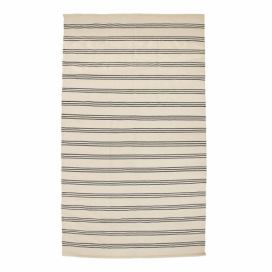 Béžový bavlnený koberec Bloomingville Stripe, 140 x 240 cm Bonami.sk