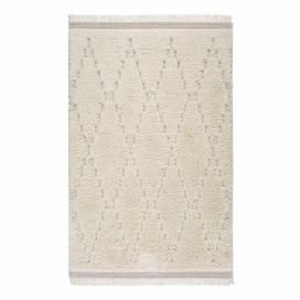 Biely koberec Universal Kai Geo, 57 x 115 cm