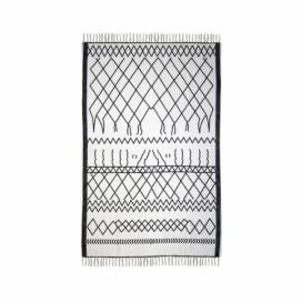 Čierno-biely bavlnený koberec HSM collection Colorful Living Garrio, 70 × 120 cm Bonami.sk