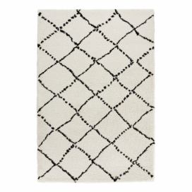 Béžovo-čierny koberec Mint Rugs Hash, 80 x 150 cm