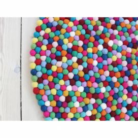 Guľôčkový vlnený koberec Wooldot Ball rugs Multi, ⌀ 120 cm Bonami.sk