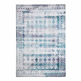 Svetlomodrý koberec Floorita Kilim Ivory Aqua, 120 × 180 cm Bonami.sk