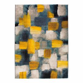 Modro-žltý koberec Universal Lienz, 140 x 200 cm