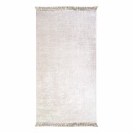 Krémovo-biely koberec Vitaus Hali Geometrik, 80 × 150 cm