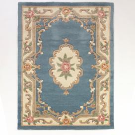 Modrý koberec z vlny Flair Rugs Aubusson, 75 × 150 cm Bonami.sk