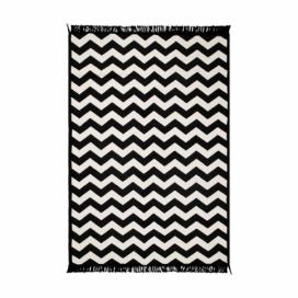 Čierno-biely obojstranný koberec Zig Zag 80 × 150 cm Bonami.sk