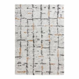 Krémovobiely koberec Mint Rugs Grid, 80 x 150 cm