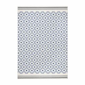 Modro-biely koberec Zala Living Cubic, 70 × 140 cm