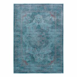 Modrý koberec z viskózy Universal Lara Aqua, 120 x 170 cm Bonami.sk