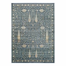 Modrý koberec z viskózy Universal Vintage Flowers, 120 x 170 cm Bonami.sk