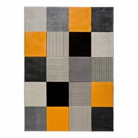 Oranžovo-sivý koberec Universal Gladys Lento, 80 × 150 cm Bonami.sk