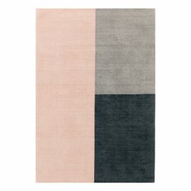 Ružovo-sivý koberec Asiatic Carpets Blox, 160 x 230 cm Bonami.sk