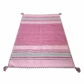 Ružový bavlnený koberec Webtappeti Antique Kilim, 120 x 180 cm Bonami.sk