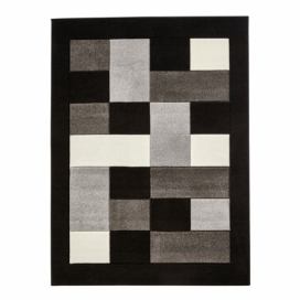 Sivo-čierny koberec Think Rugs Matrix, 80 × 150 cm