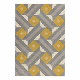 Sivo-žltý koberec Asiatic Carpets Motif, 120 x 170 cm Bonami.sk