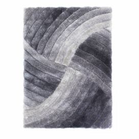 Sivý koberec Flair Rugs Furrow Grey, 120 × 170 cm