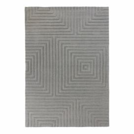 Sivý vlnený koberec Flair Rugs Estela, 160 x 230 cm Bonami.sk