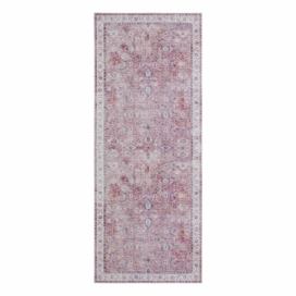 Svetločervený koberec Nouristan Vivana, 80 x 200 cm