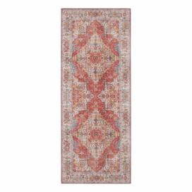 Tehlovočervený koberec Nouristan Sylla, 80 x 200 cm
