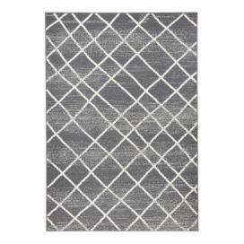 Tmavosivý koberec Zala Living Rhombe, 70 × 140 cm Bonami.sk