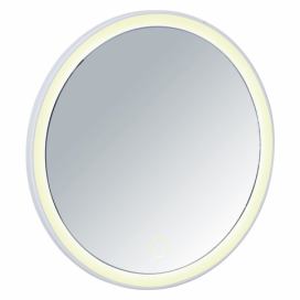 Biele zrkadlo s LED osvietením Wenko Isola Bonami.sk