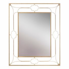 Nástenné zrkadlo v zlatej farbe Mauro Ferretti Balcony, 80 × 100 cm Bonami.sk