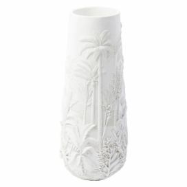 Biela váza Kare Design Jungle White, výška 83 cm